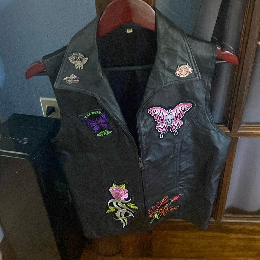 Leather vest